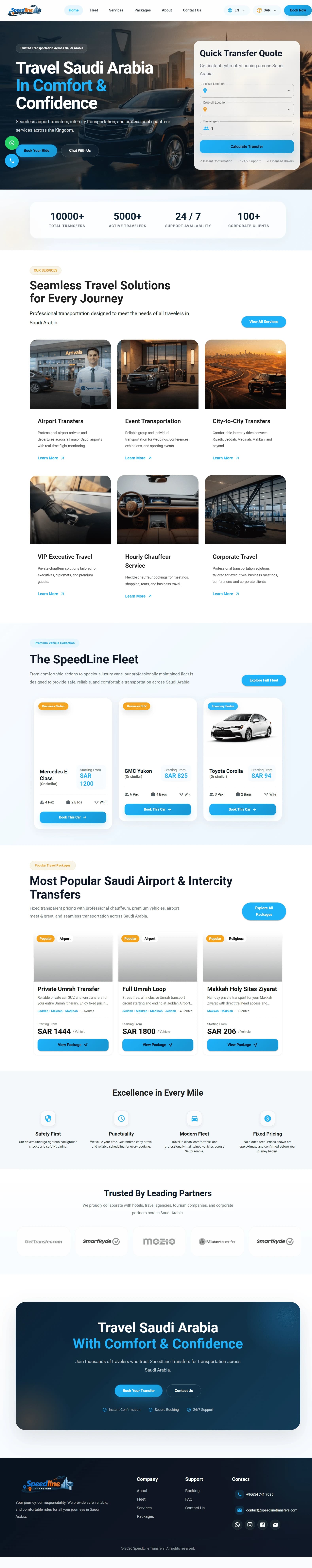 Visit Project SpeedLine Transfers KSA